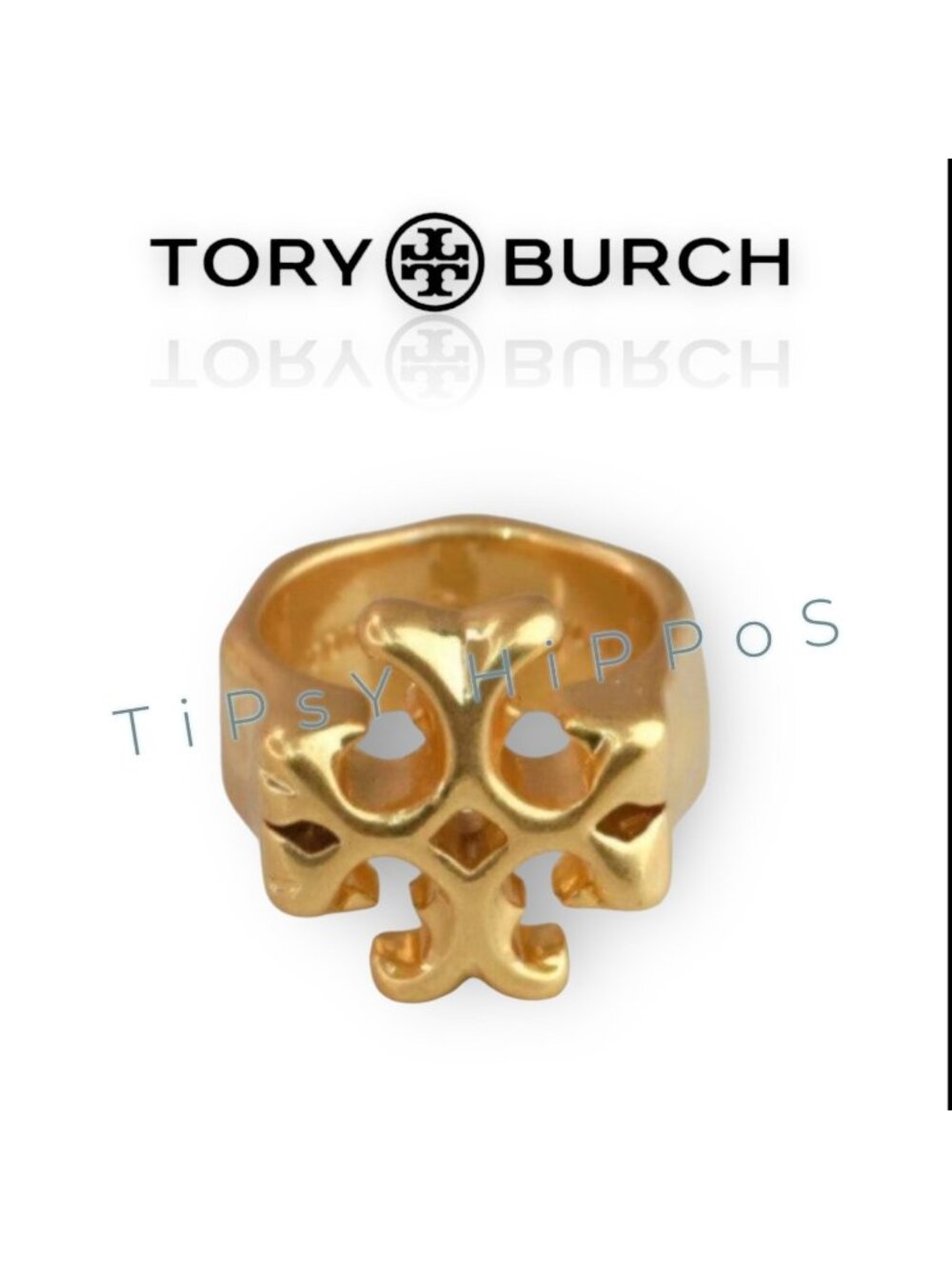 SIZE 7 - Tory Burch Roxanne Gold Ring